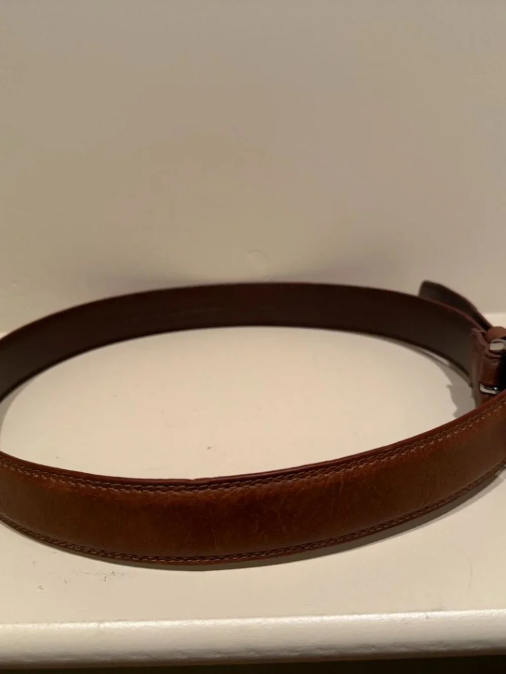 Izod Brown Leather Belt Size 36